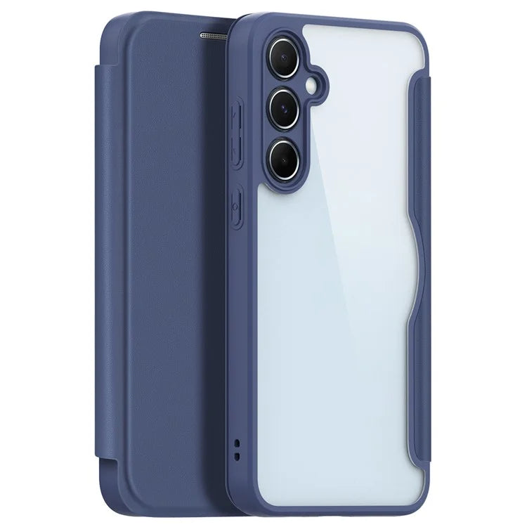 DUX DUCIS Skin X Pro for Samsung Galaxy A55 5G Magnetic Phone Case Leather Card Slots Flip Cover