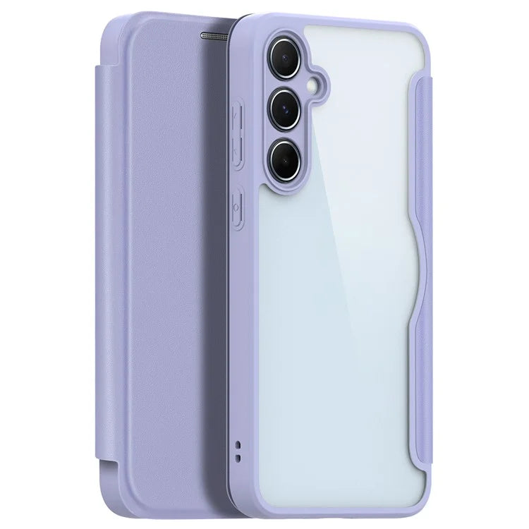 DUX DUCIS Skin X Pro for Samsung Galaxy A55 5G Magnetic Phone Case Leather Card Slots Flip Cover