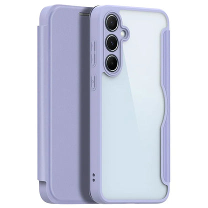 DUX DUCIS Skin X Pro for Samsung Galaxy A55 5G Magnetic Phone Case Leather Card Slots Flip Cover
