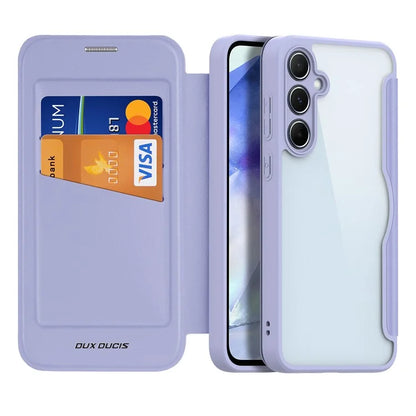 DUX DUCIS Skin X Pro for Samsung Galaxy A55 5G Magnetic Phone Case Leather Card Slots Flip Cover