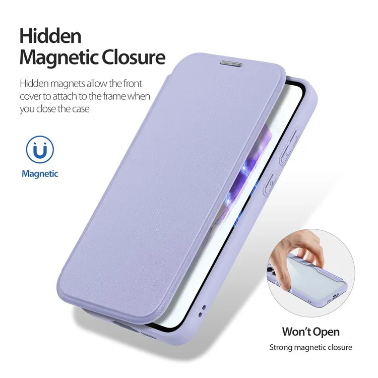 DUX DUCIS Skin X Pro for Samsung Galaxy A55 5G Magnetic Phone Case Leather Card Slots Flip Cover