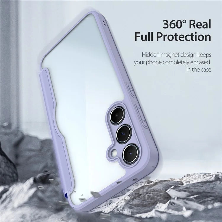 DUX DUCIS Skin X Pro for Samsung Galaxy A55 5G Magnetic Phone Case Leather Card Slots Flip Cover