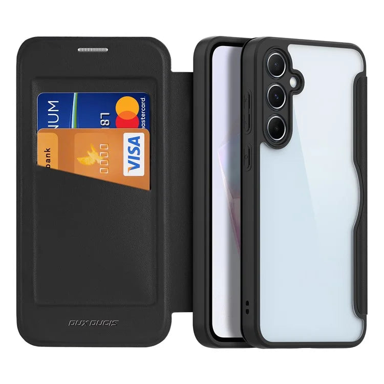 DUX DUCIS Skin X Pro for Samsung Galaxy A35 5G Leather Case Card Slots Flip Phone Cover