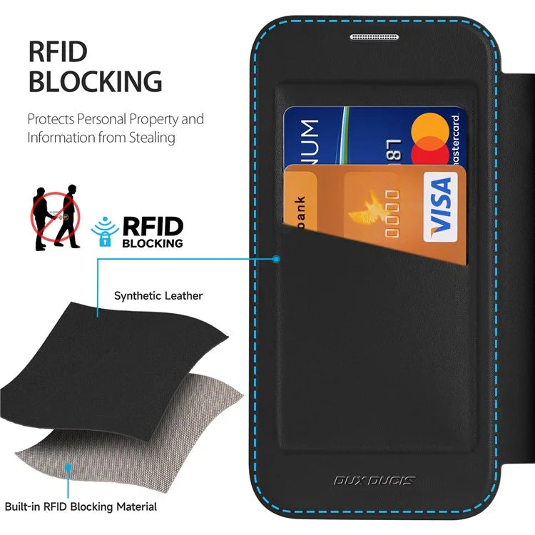 DUX DUCIS Skin X Pro for Samsung Galaxy A35 5G Leather Case Card Slots Flip Phone Cover