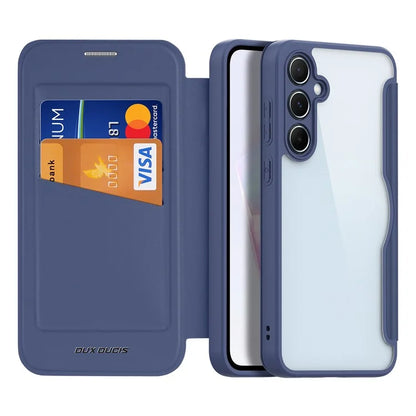 DUX DUCIS Skin X Pro for Samsung Galaxy A35 5G Leather Case Card Slots Flip Phone Cover