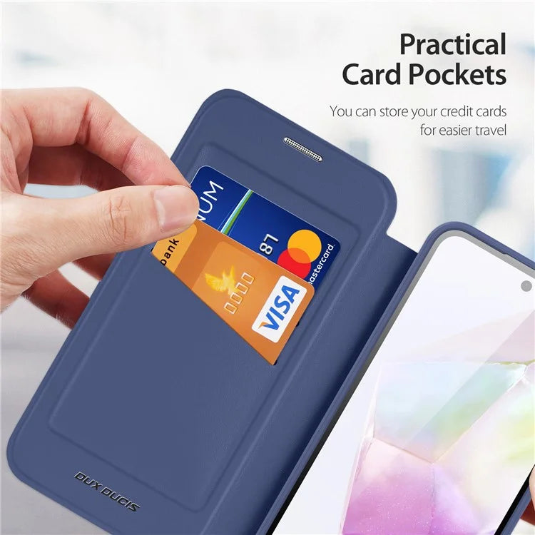 DUX DUCIS Skin X Pro for Samsung Galaxy A35 5G Leather Case Card Slots Flip Phone Cover