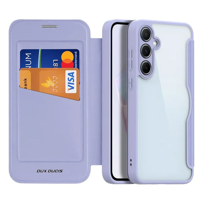 DUX DUCIS Skin X Pro for Samsung Galaxy A35 5G Leather Case Card Slots Flip Phone Cover