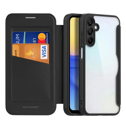 DUX DUCIS Skin X Pro for Samsung Galaxy A15 4G / A15 5G Leather Case Card Slots Flip Phone Cover