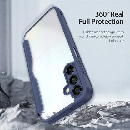 DUX DUCIS Skin X Pro for Samsung Galaxy A15 4G / A15 5G Leather Case Card Slots Flip Phone Cover