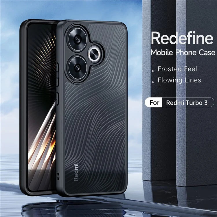 DUX DUCIS Aimo Series For Xiaomi Redmi Turbo 3 5G / Poco F6 5G Case Drop-Proof TPU+PC Phone Protector (REACH Certification)