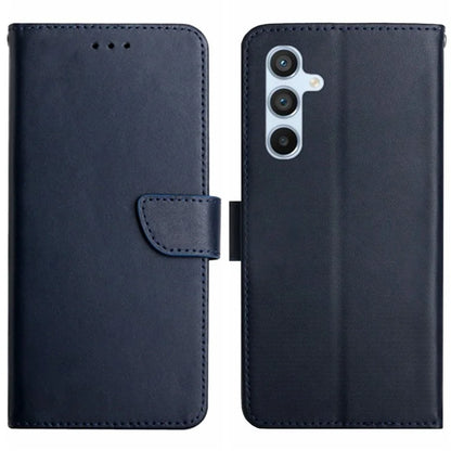 HT02 For Samsung Galaxy M55 5G / C55 5G / F55 5G Nappa Texture Phone Case Genuine Cow Leather Flip Stand Cover