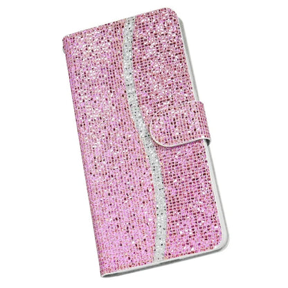 For Samsung Galaxy A15 5G Leather Case Glitter Splicing Phone Cover with Wallet Card Slots