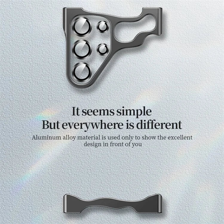 For Samsung Galaxy S24 Ultra Bumper Case Aluminium Alloy Phone Bottom Cover with Tempered Glass Lens Film