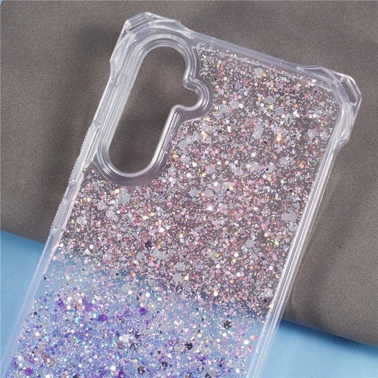 For Samsung Galaxy S24+ Case TPU+Acrylic Gradient 4 Corner Anti-fall Phone Cover