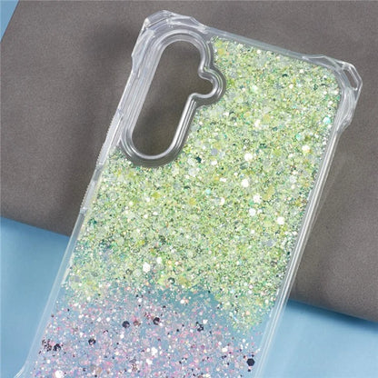 For Samsung Galaxy S24+ Case TPU+Acrylic Gradient 4 Corner Anti-fall Phone Cover