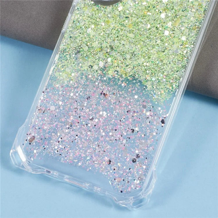 For Samsung Galaxy S24+ Case TPU+Acrylic Gradient 4 Corner Anti-fall Phone Cover