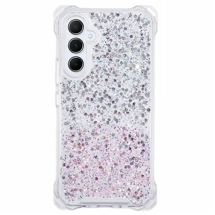 For Samsung Galaxy S24+ Case TPU+Acrylic Gradient 4 Corner Anti-fall Phone Cover