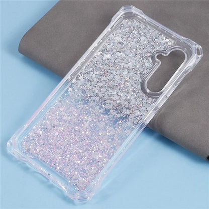 For Samsung Galaxy S24+ Case TPU+Acrylic Gradient 4 Corner Anti-fall Phone Cover