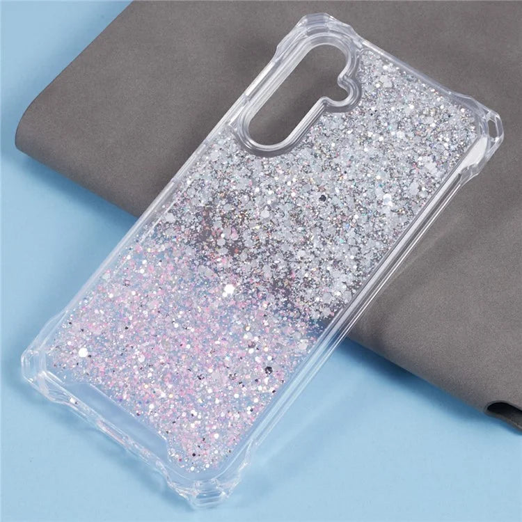 For Samsung Galaxy S24+ Case TPU+Acrylic Gradient 4 Corner Anti-fall Phone Cover