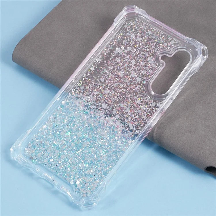 For Samsung Galaxy S24+ Case TPU+Acrylic Gradient 4 Corner Anti-fall Phone Cover