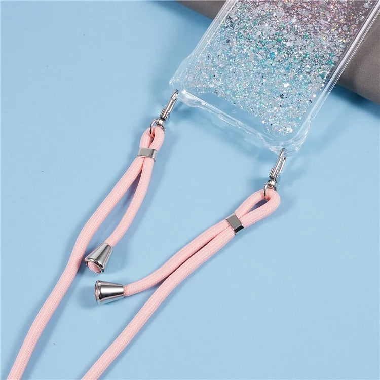 For Samsung Galaxy A15 4G / 5G Wholesale Phone Cases Shockproof TPU+Acrylic Dual Color Cover with Strap