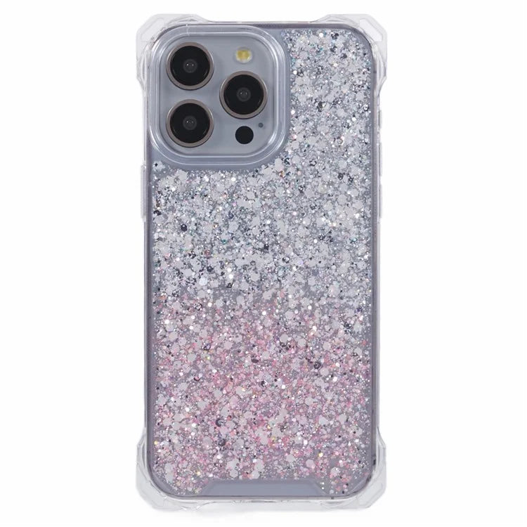For iPhone 14 Pro Max Cover TPU+Acrylic Phone Shell Dual-Color Gradient Design