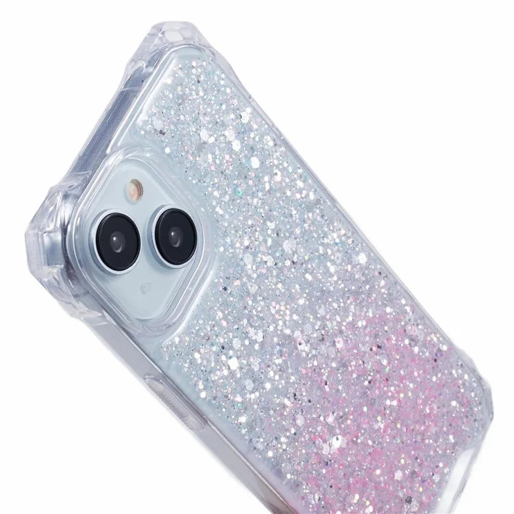 For iPhone 13 Shockproof Cover TPU+Acrylic Dual-Color Gradient Phone Case