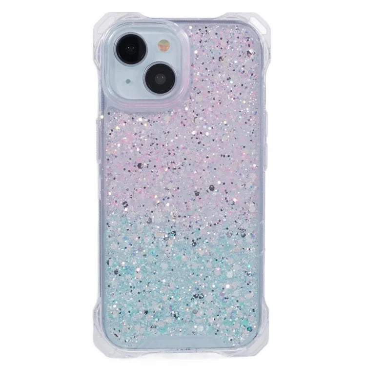 For iPhone 13 mini 5.4 inch Case Gradient TPU+Acrylic Shockproof Phone Cover