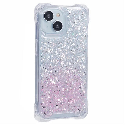 For iPhone 15 Plus Cover Gradient Anti-scratch TPU+Acrylic Cell Phone Case