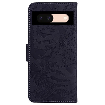 For Google Pixel 8a Wallet Case Tiger Pattern PU Leather Full Protection Phone Cover