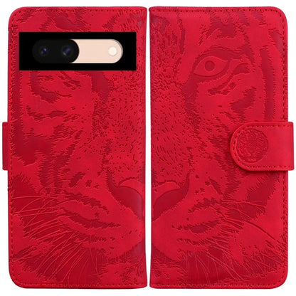 For Google Pixel 8a Wallet Case Tiger Pattern PU Leather Full Protection Phone Cover