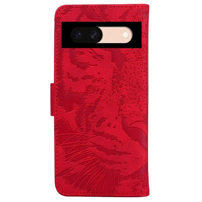 For Google Pixel 8a Wallet Case Tiger Pattern PU Leather Full Protection Phone Cover