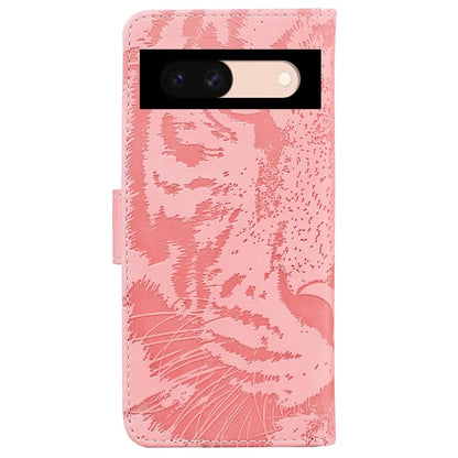 For Google Pixel 8a Wallet Case Tiger Pattern PU Leather Full Protection Phone Cover