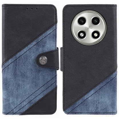 For Oppo A2 Pro 5G Case Splicing PU Leather Folio Flip Wallet Phone Cover