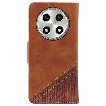 For Oppo A2 Pro 5G Case Splicing PU Leather Folio Flip Wallet Phone Cover