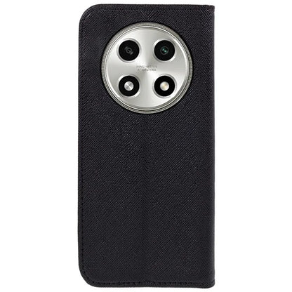 For Oppo A2 Pro 5G Case Cross Texture Magnetic Closing Wallet Leather Cover