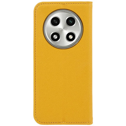 For Oppo A2 Pro 5G Case Cross Texture Magnetic Closing Wallet Leather Cover