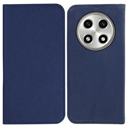 For Oppo A2 Pro 5G Case Cross Texture Magnetic Closing Wallet Leather Cover