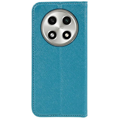 For Oppo A2 Pro 5G Case Cross Texture Magnetic Closing Wallet Leather Cover
