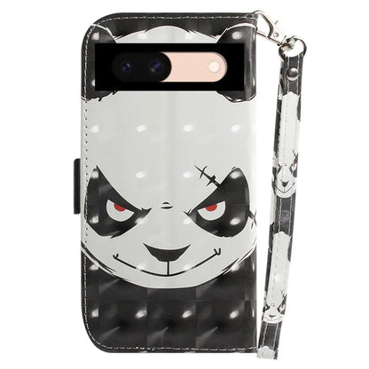 For Google Pixel 8a Wallet Case PU Leather Pattern Printing Flip Phone Cover