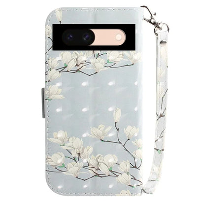 For Google Pixel 8a Wallet Case PU Leather Pattern Printing Flip Phone Cover