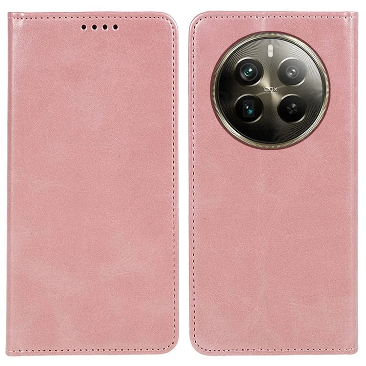 For Realme 12 Pro 5G / 12 Pro+ 5G Case Magnetic Closing PU Leather Flip Phone Cover