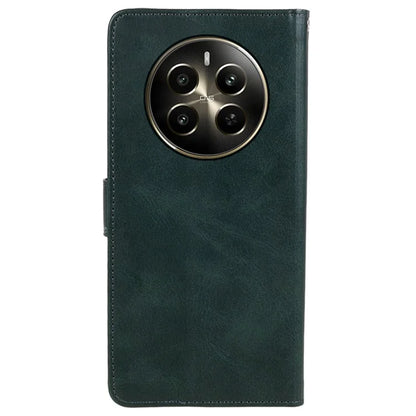 For Realme 12 5G Phone Case Calf Texture Wallet Phone Cover with Magnetic Clasp