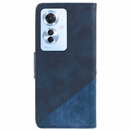 For Oppo Reno11 F 5G Leather Case Folding Stand Wallet Splicing Phone Cover