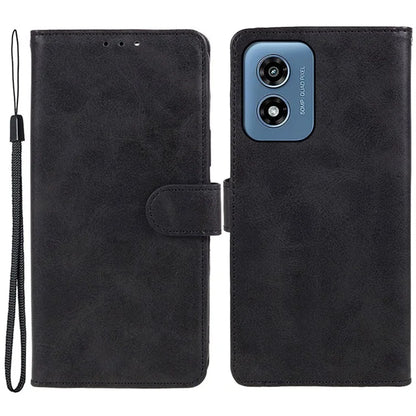 Anti-Scratch Cover for Motorola Moto G Play (2024) 4G Case Calf Texture Wallet Leather Shell with Magnetic Clasp