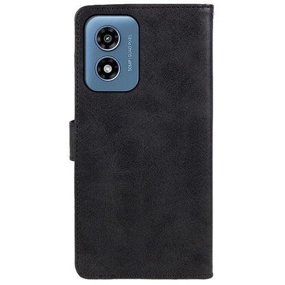 Anti-Scratch Cover for Motorola Moto G Play (2024) 4G Case Calf Texture Wallet Leather Shell with Magnetic Clasp