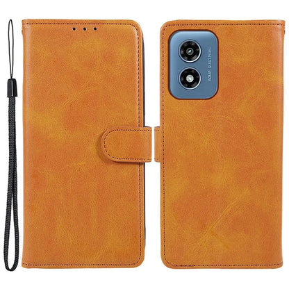 Anti-Scratch Cover for Motorola Moto G Play (2024) 4G Case Calf Texture Wallet Leather Shell with Magnetic Clasp
