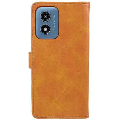 Anti-Scratch Cover for Motorola Moto G Play (2024) 4G Case Calf Texture Wallet Leather Shell with Magnetic Clasp