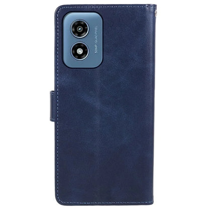 Anti-Scratch Cover for Motorola Moto G Play (2024) 4G Case Calf Texture Wallet Leather Shell with Magnetic Clasp