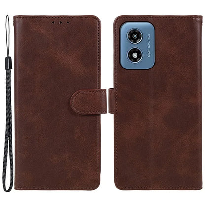 Anti-Scratch Cover for Motorola Moto G Play (2024) 4G Case Calf Texture Wallet Leather Shell with Magnetic Clasp